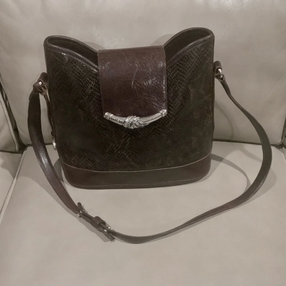 ❤️❤️ Brighton Brown Regency Collection Hobo Leather Handbag Purse❤️